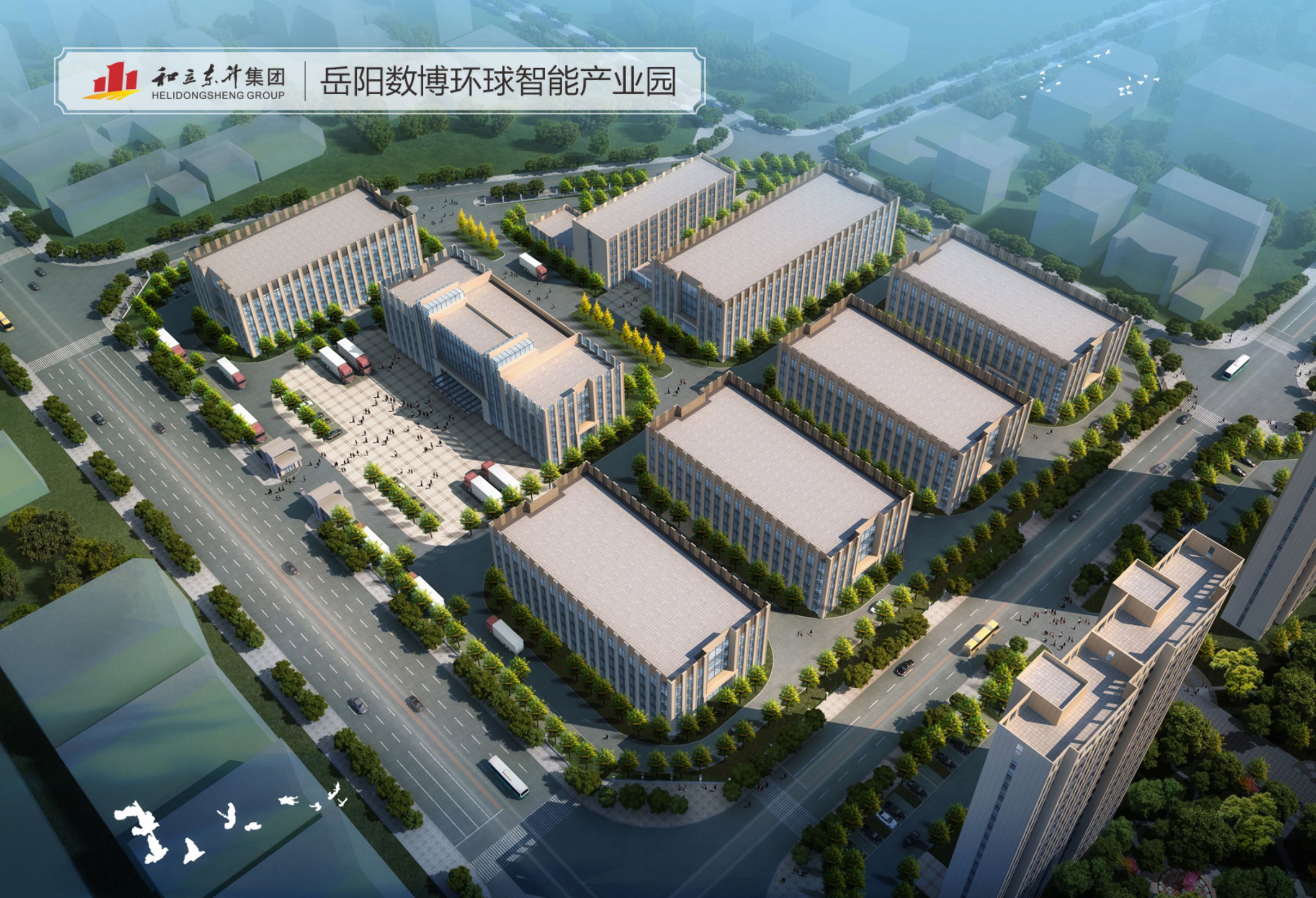 岳阳数博全球智能产业园(图1) 岳阳数博全球智能产业园(图1)